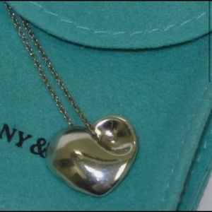 RARE Tiffany and Co. Retired Puffed Heart Necklace *TRADE Considered*